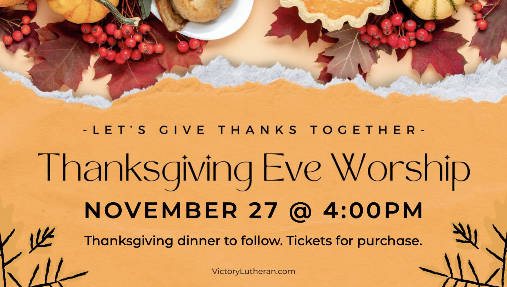 Thanksgiving Eve Worship slide