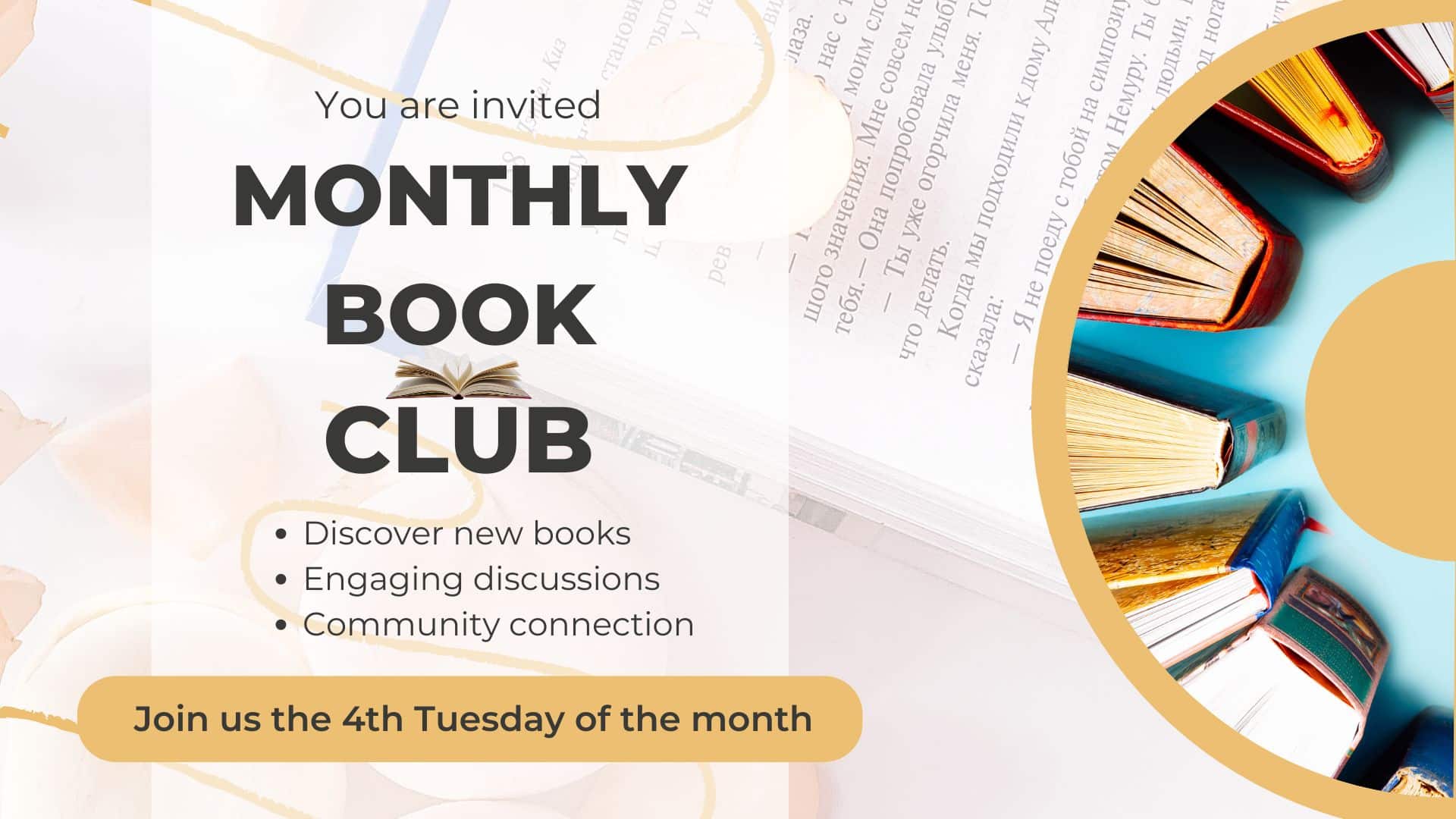 Book Club 4th Tuesday